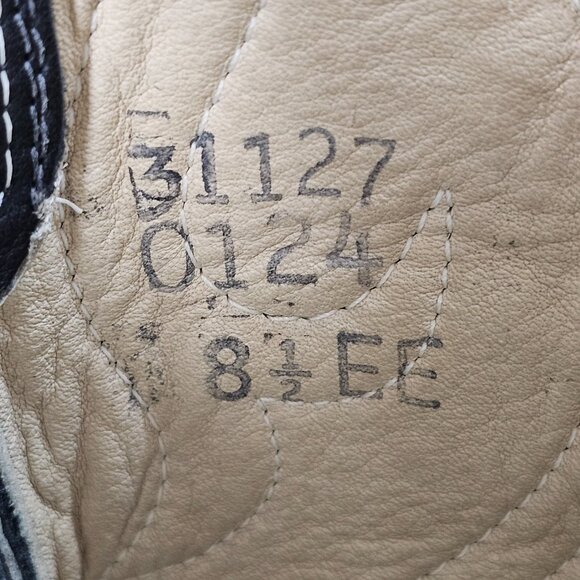 Stewart Boot Co 1977 VTG Hand Made Black Cowhide Leather Cowboy Boots Mens 8.5EE - Picture 14 of 14